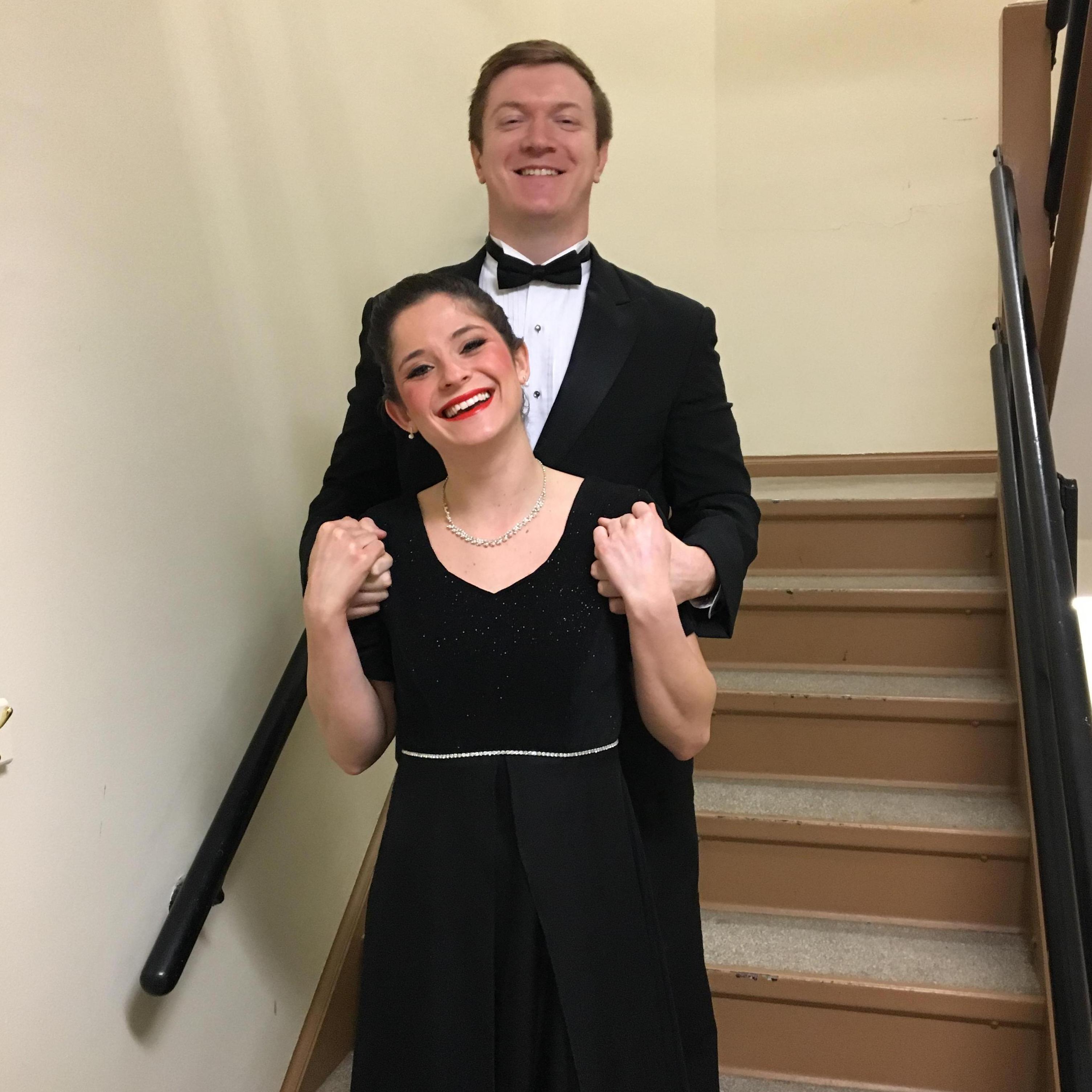 Before a Purdue University Choir show