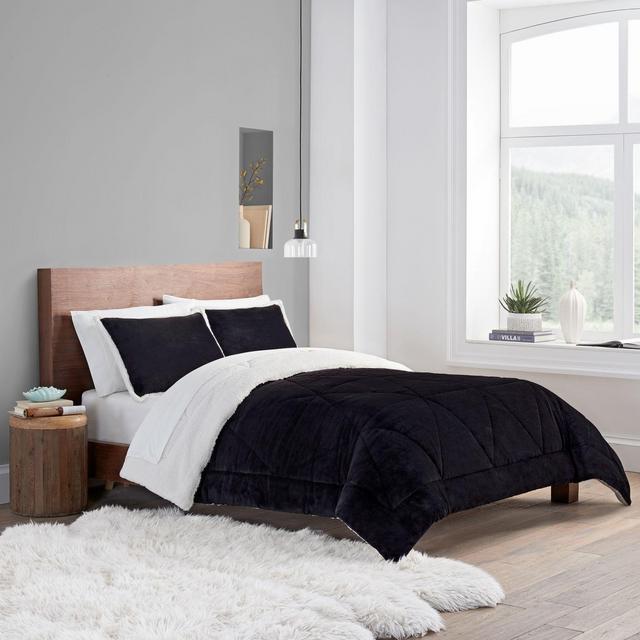 UGG AVERY COMFORTER SET BLACK FULL/QUEEN