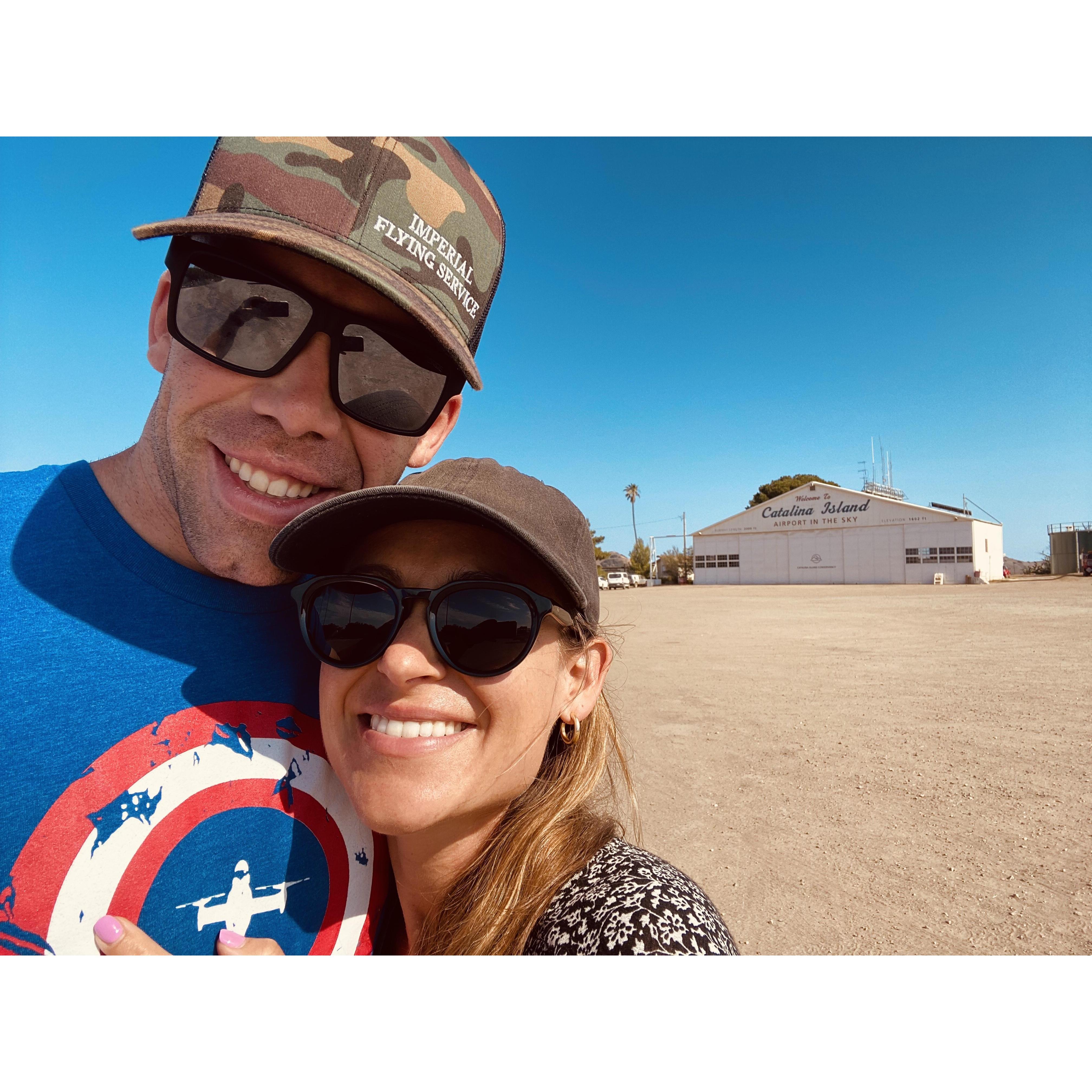 Ben flew us out to Catalina to look at wedding venues in July :)
