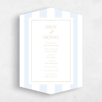 Blue Diamond Wedding Program - Cancun