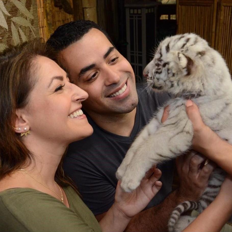 Alex took Regan to see tigers for her birthday!