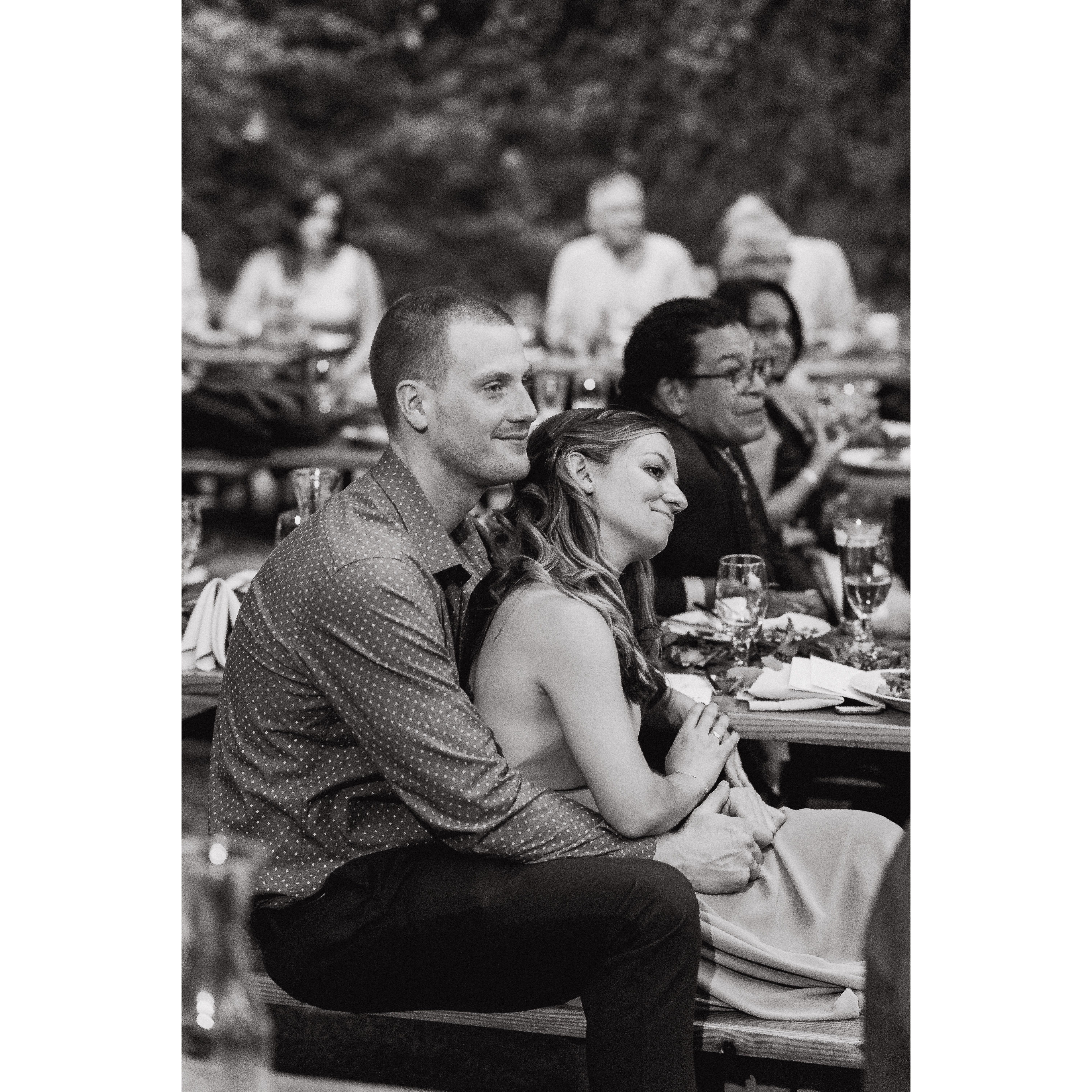 Soaking up the love at Hallie & Josh's wedding. 2019