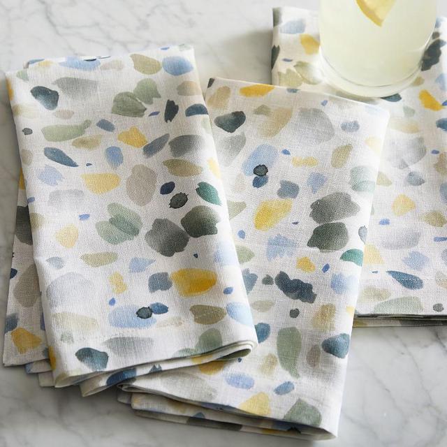 Rebecca Atwood Paint Daubs Linen/Cotton Napkins, Set of 4