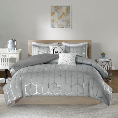 Intelligent Design Raina 5-Piece Full/Queen Comforter Set in Ivory/Gold