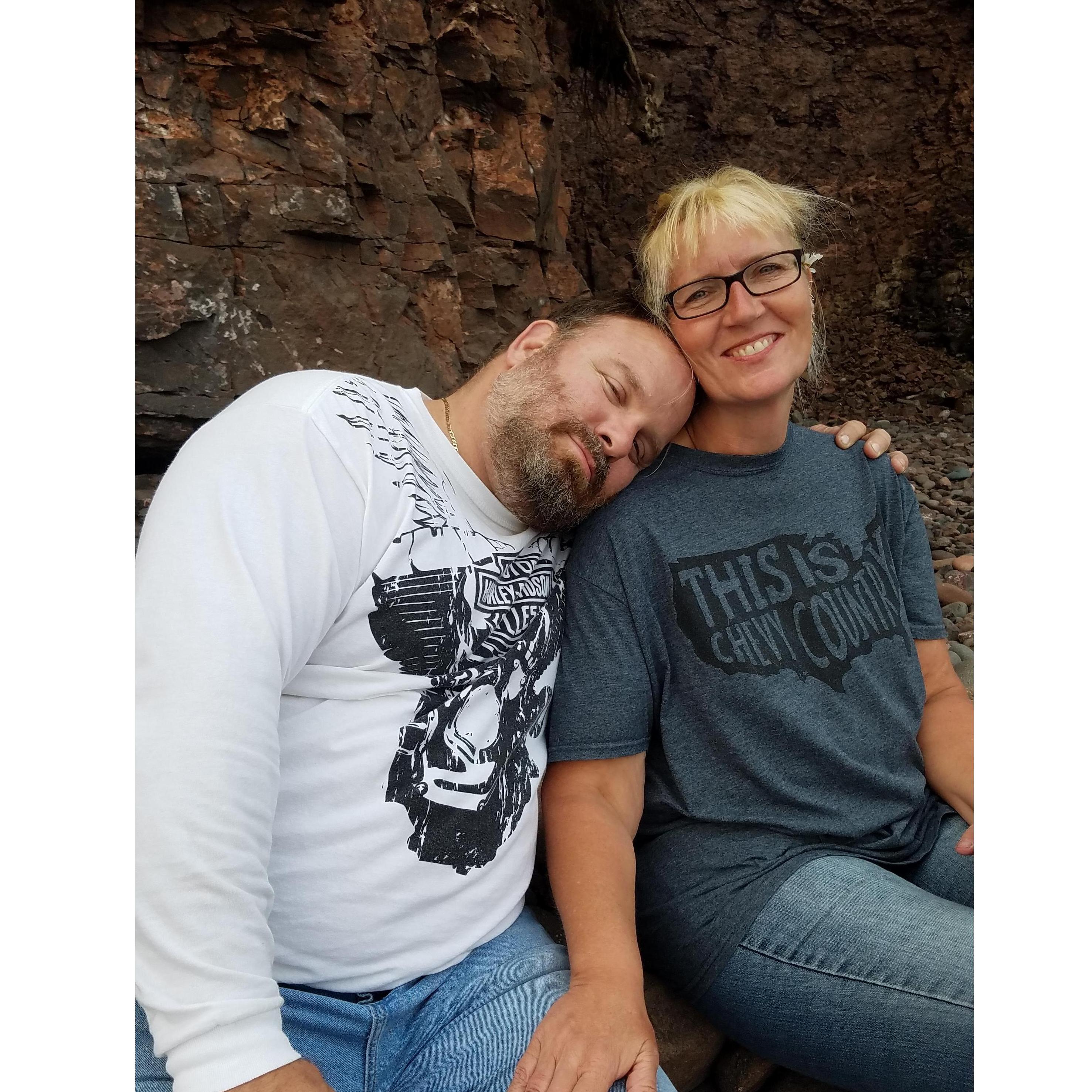 after a day of riding up on the north shore of Lake Superior