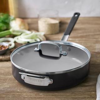 Bobby Flay Professional Ceramic Nonstick Saute Pan with Lid