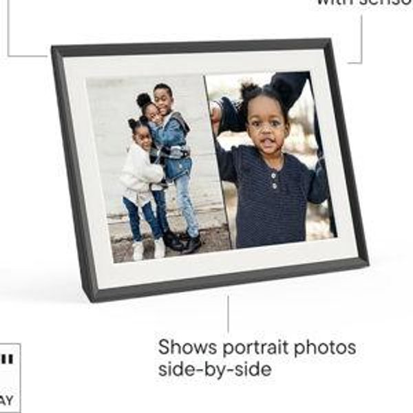 Aura Digital Picture Frame - 10.1" HD Mat Display | Wirecutter's Best Digital Frame for Gifting - Send Photos Directly from Your Phone from Anywhere | Quick & Easy Setup Over WiFi - Free App | Black