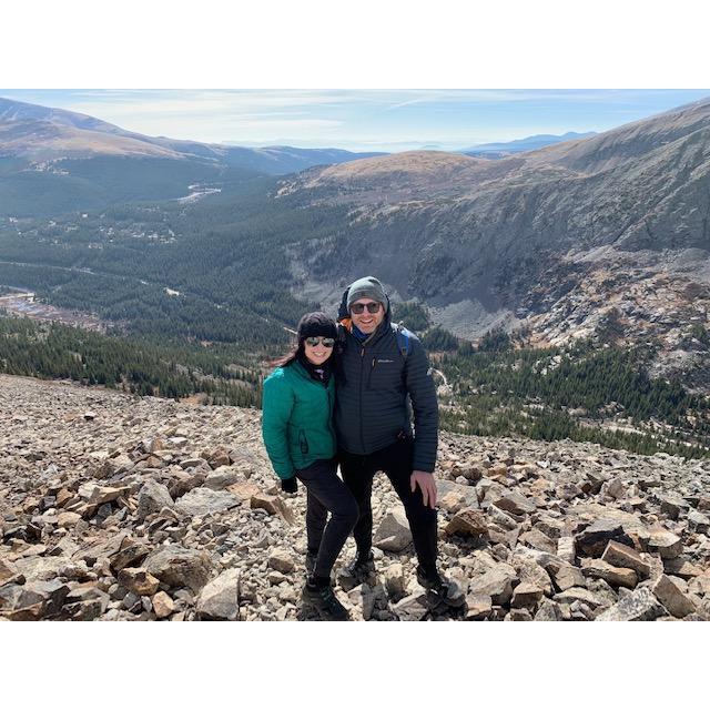 Hiking our first (& my only) 14'er
