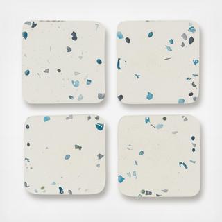 Square Terrazzo Coaster, Set of 4