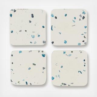 Square Terrazzo Coaster, Set of 4