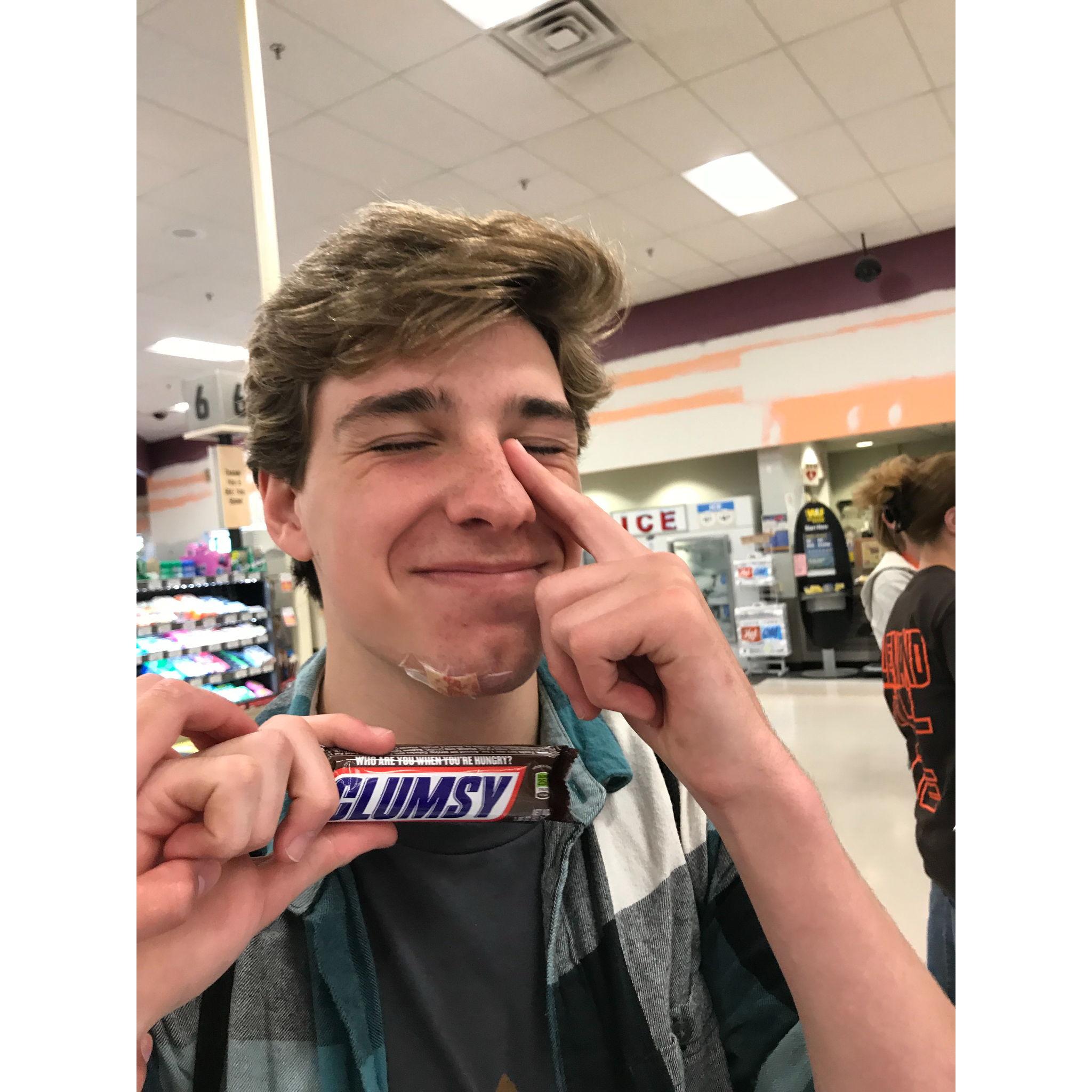 Sam fell off the Playground. I can't look away for 2 seconds smh. 6/5/2018