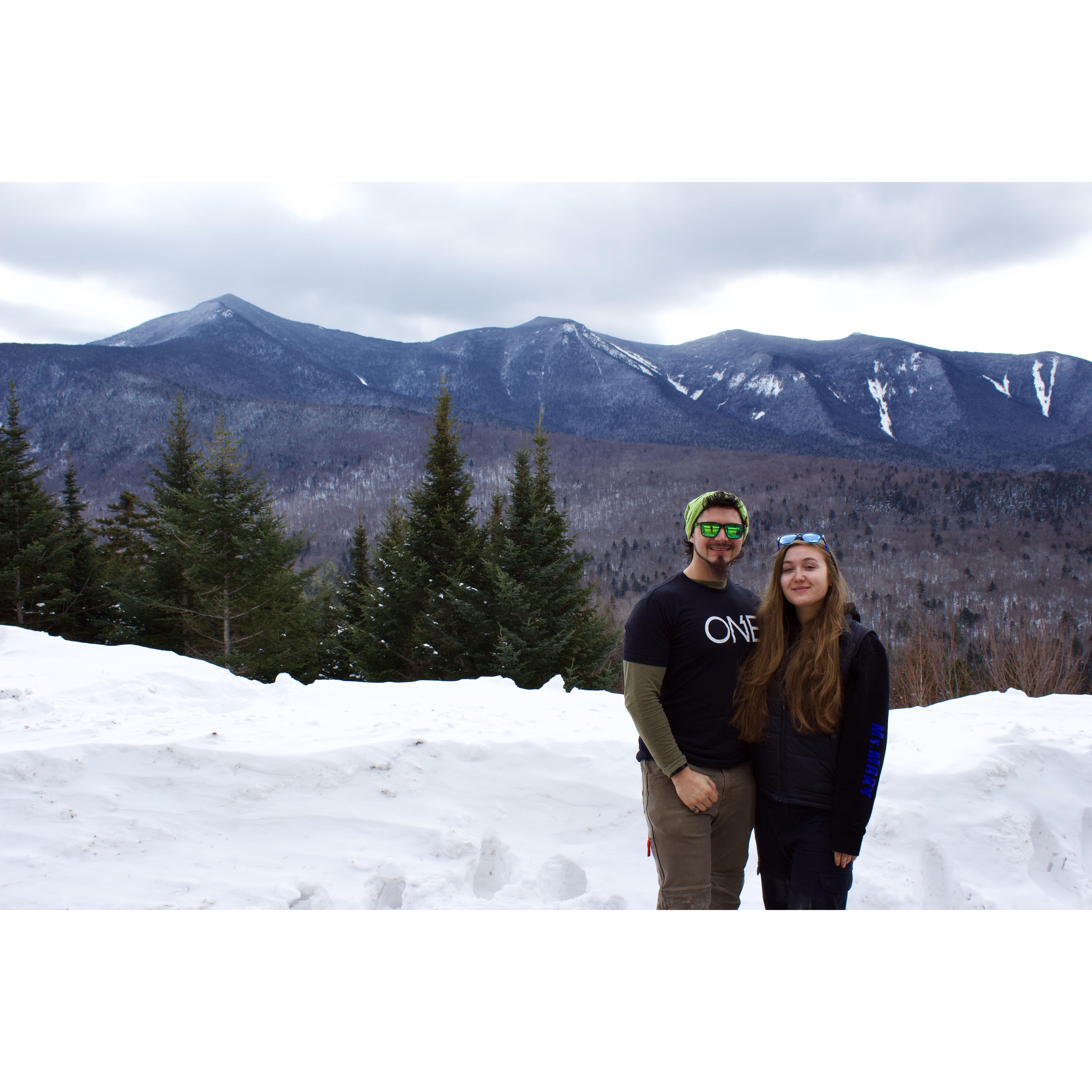 Conquering New Hampshire's White Mountains and logistically finding a way to travel to each other every weekend in graduate school