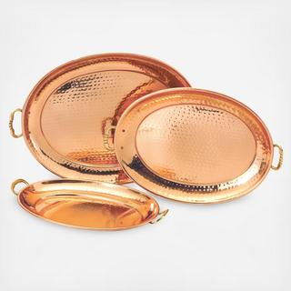 Oval 3-Piece Tray Set