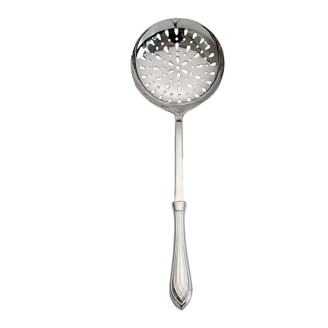 HISSF Slotted Spoon, 18/10 Stainless Steel Skimmer Spoon Slotted Strainer Ladle Heavy Duty Commercial Restaurant Quality Dishwasher Safe Professional, Mirror Polished, Dishwasher Safe