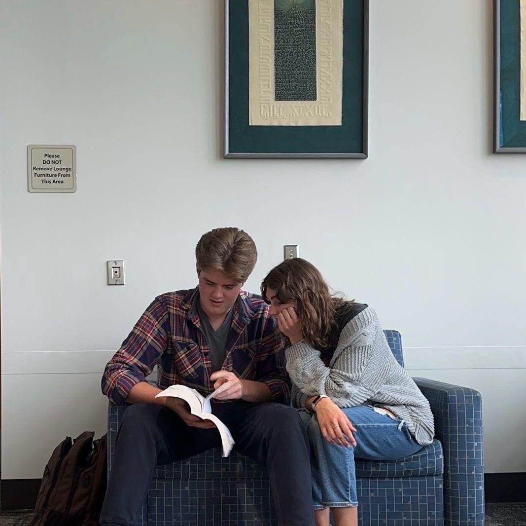 Our friend took this picture of us before we even confessed that we were interested in each other.