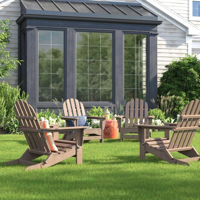 Minatare Plastic/Resin Folding Adirondack Chair