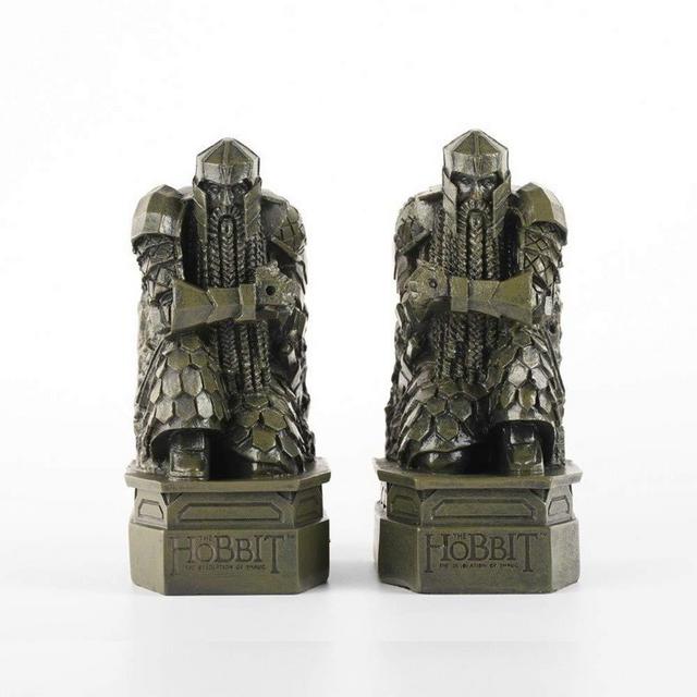 COLLINCC The Lord of The Rings Lonely Mountain Dwarf Statue Bookends Gift