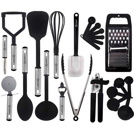 Lux Decor Cooking Utensils Set – 23 Pieces – Nylon Kitchen Utensils/Gadgets/Cookware Sets – Kitchen Accessories