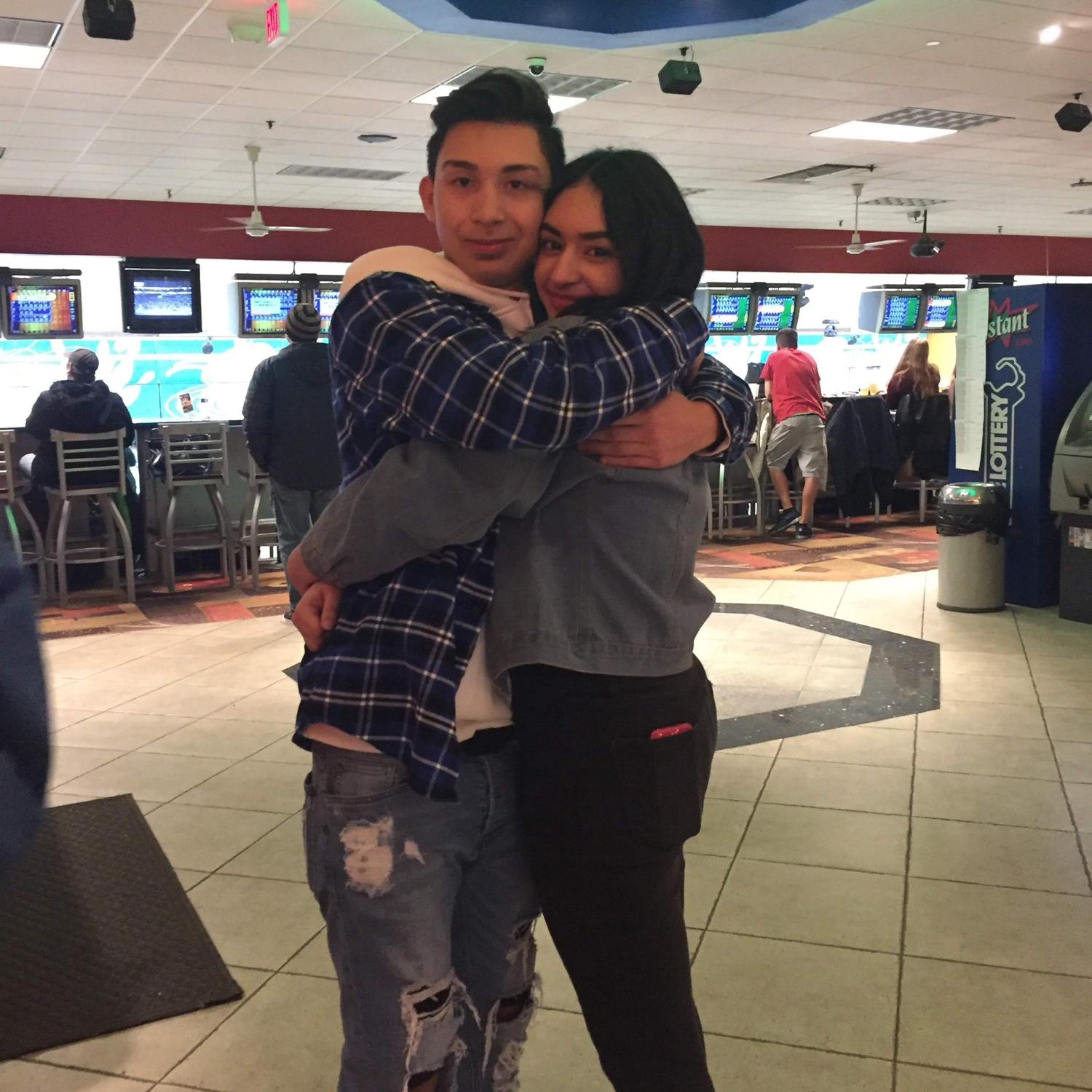 This was our very first picture as an official couple 🤍 The same night he asked me to be his girlfriend at Wonderbowl. A night I’ll never forget where it all officially began. 💫
