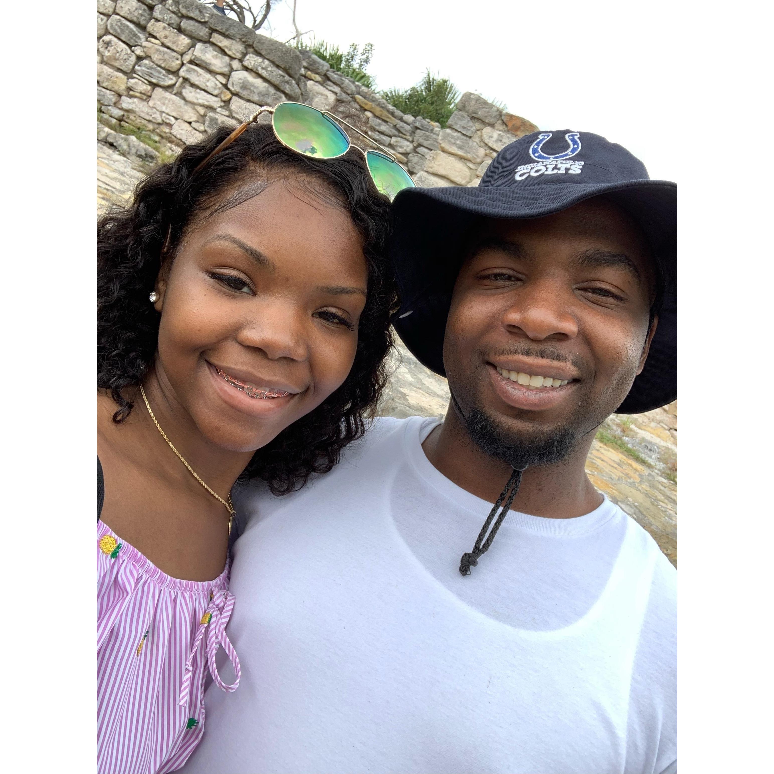 Our, first trip together to MEXICO. We made it official on this trip.
