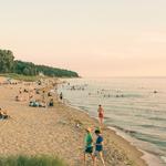 Oval Beach .  Michigan Wedding