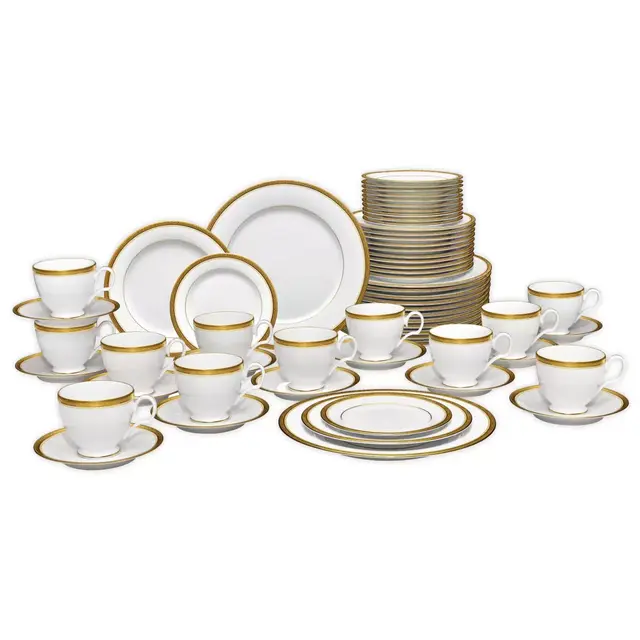 Noritake® Stavely Gold 60-Piece Dinnerware Set