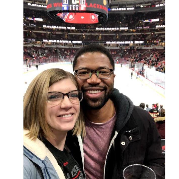 A typical Friday night in Chicago where Alex surprised me with Blackhawks tickets and we won!!