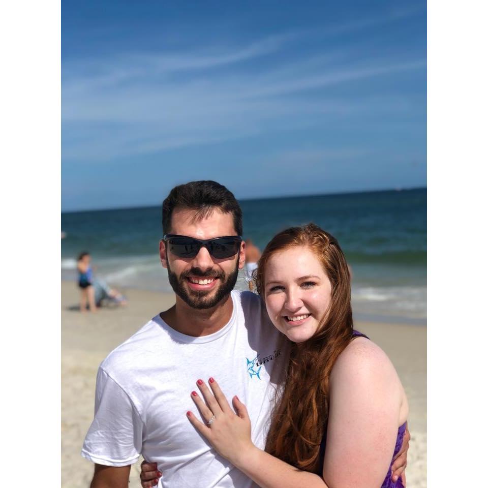 photo from our engagement @ Gulf Shores, AL
