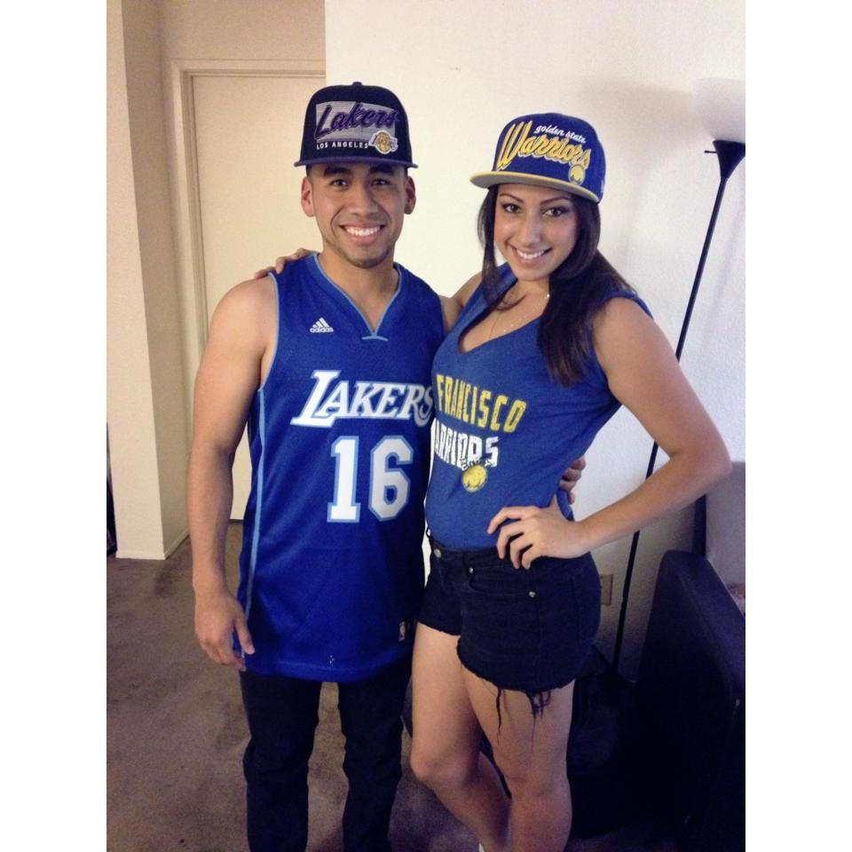 April 2013 - Our first basketball game together. Went to watch the Lakers vs. Warriors at Staples LA