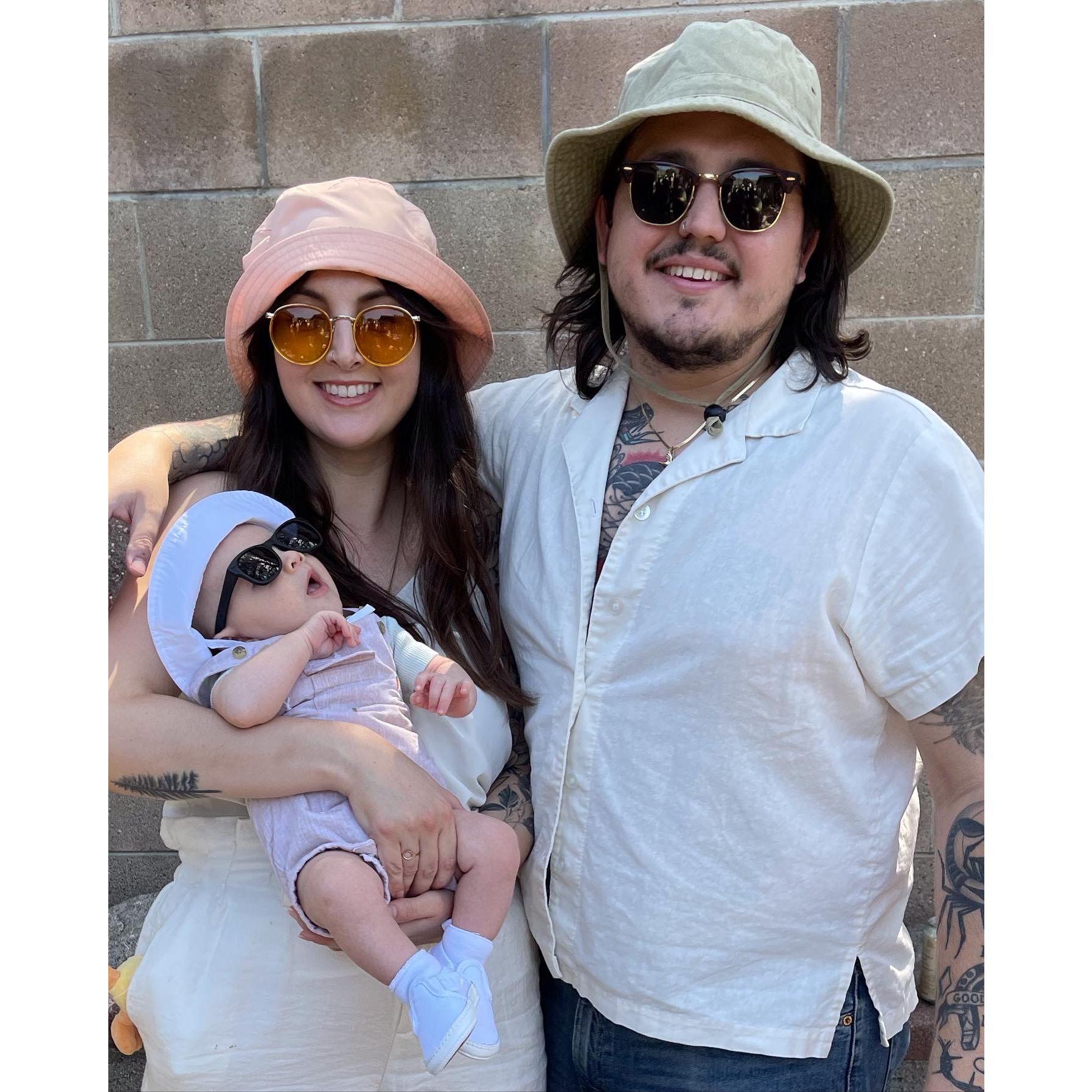 Maybe the first official picture of the three of us.