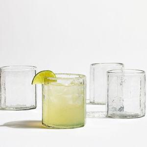 Hammered Café Double Old Fashioned Glasses - Set of 4