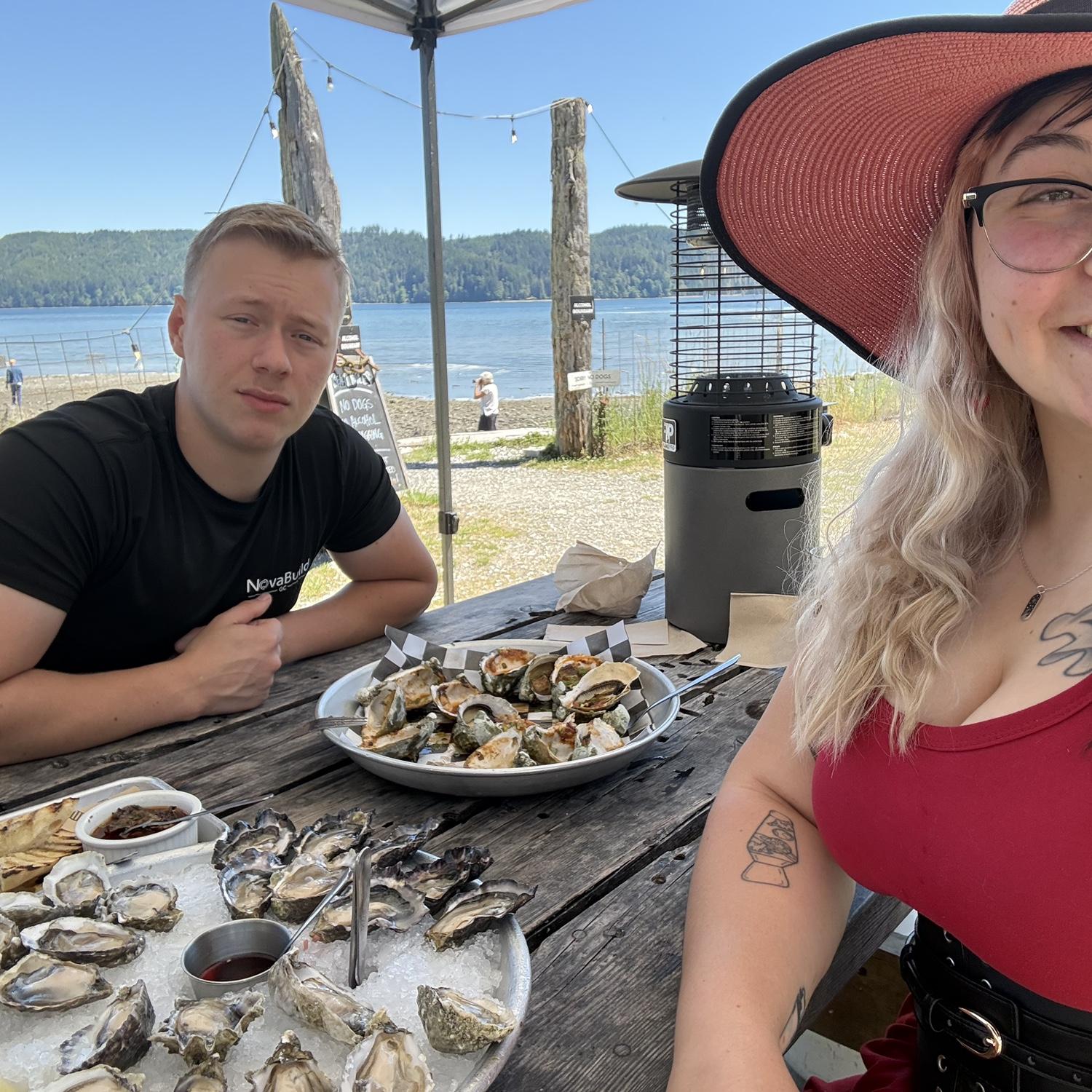 Cute little date at Hama Hama Oyster Saloon