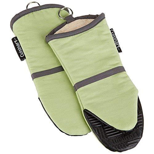 Best Brands Consumer Products, Inc - Cuisinart Oven Mitt with Non-Slip Silicone Grip, Heat Resistant to 500° F, Sage Green, 2-Pack
