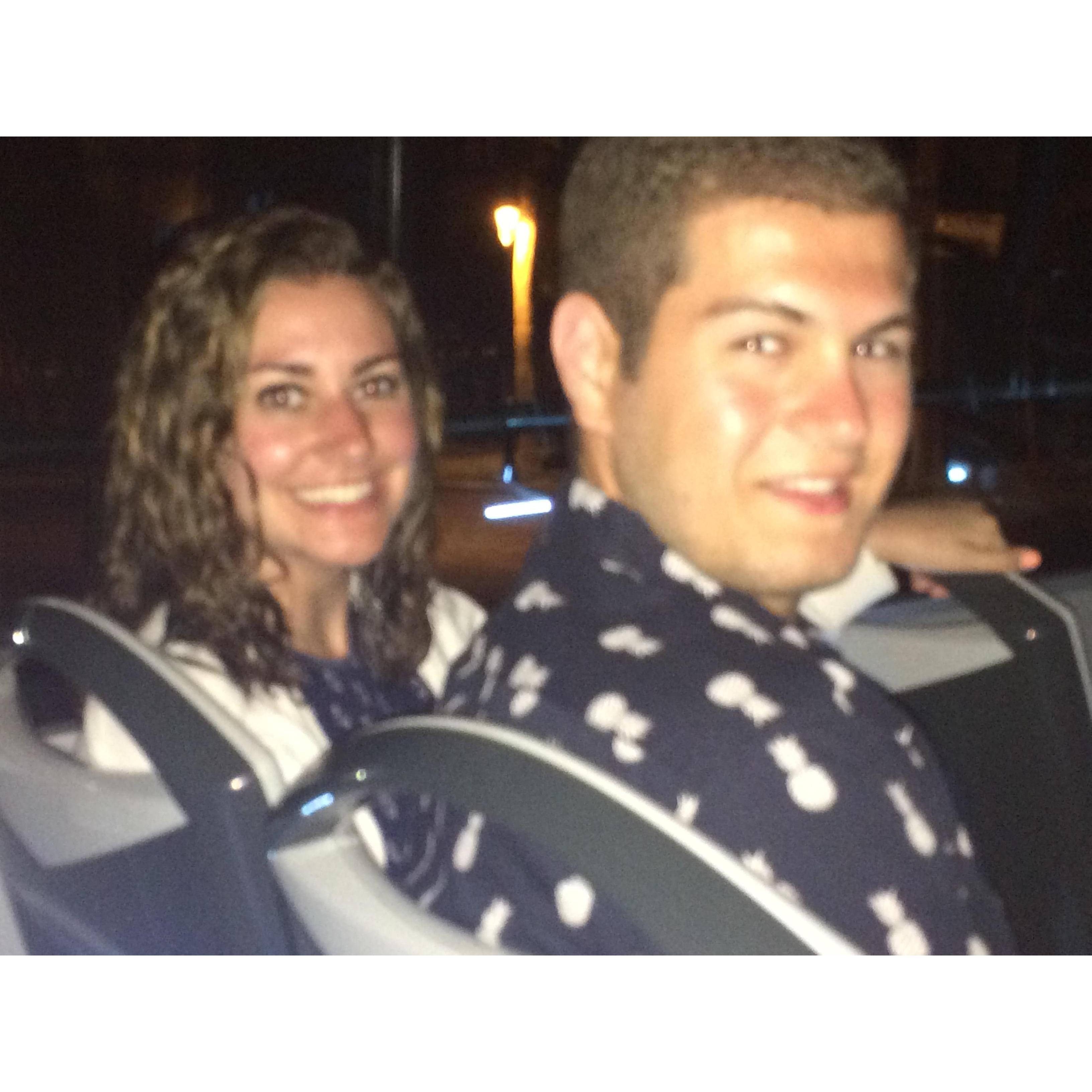 Allison and Brandon enjoying some relaxing vacation in Mexico