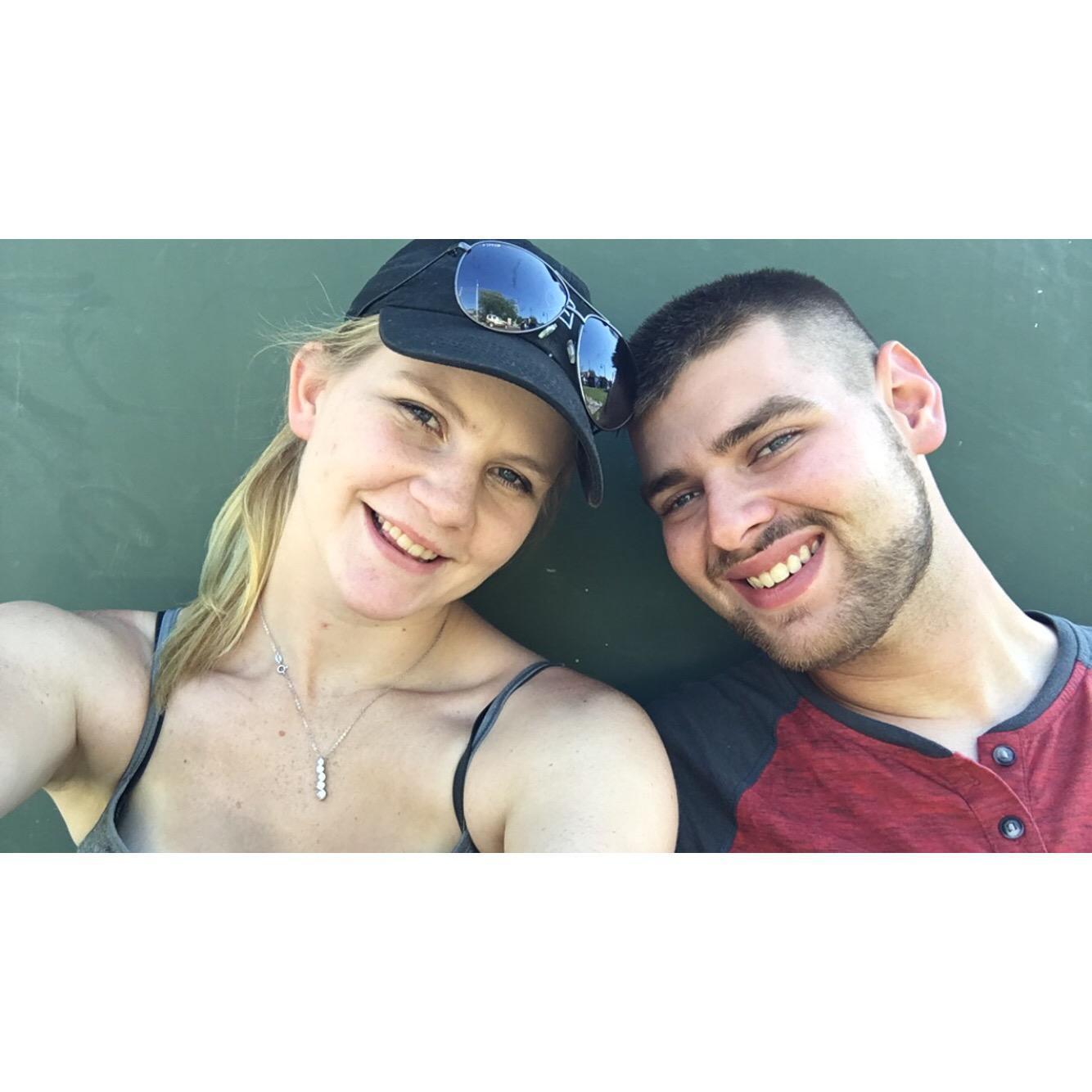 Our last date before I left for Africa for a month.