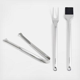 Stainless Steel 3-Piece Grill Tool Set