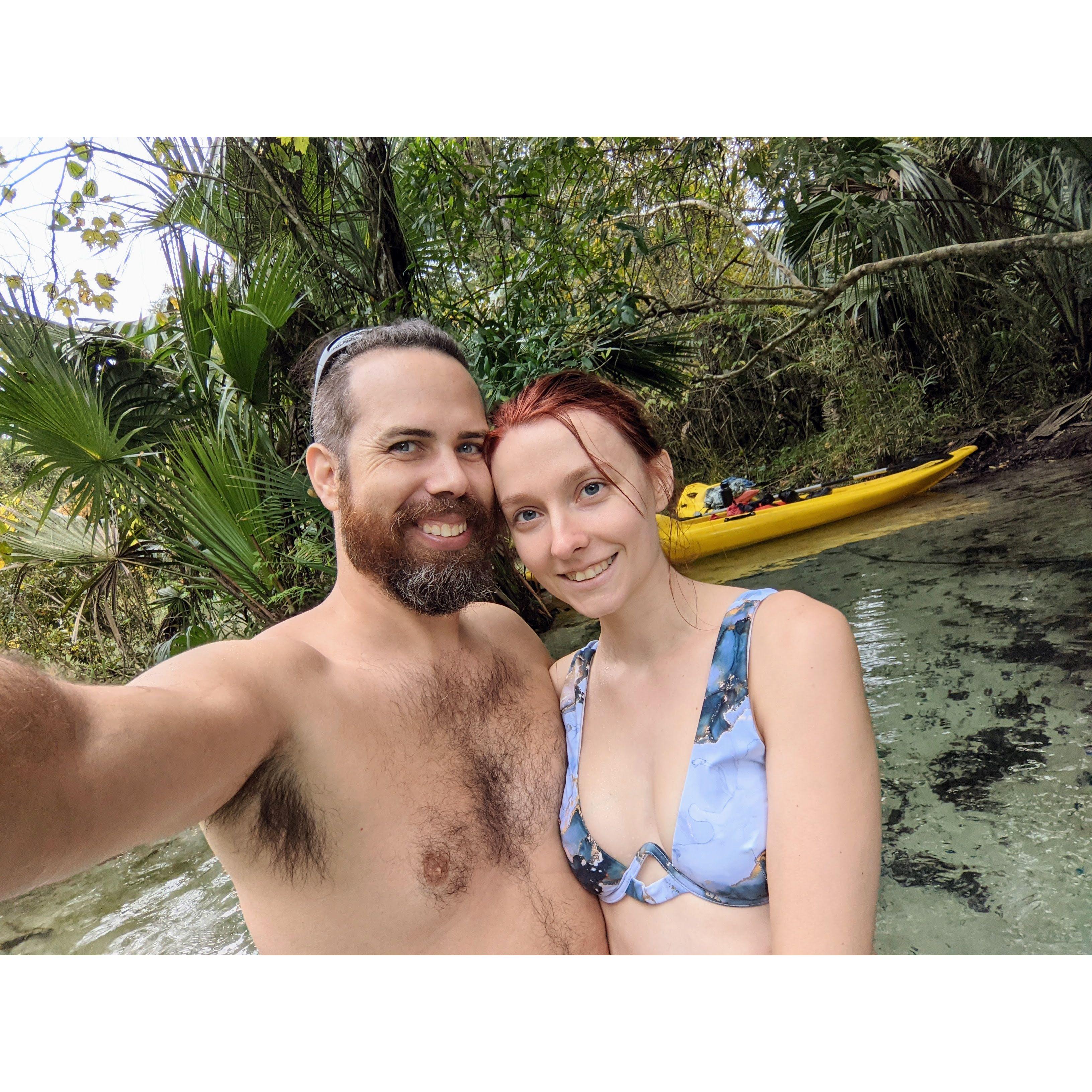 Our first outdoors date, didn't know if it was going to storm that day but we still went for the adventure.