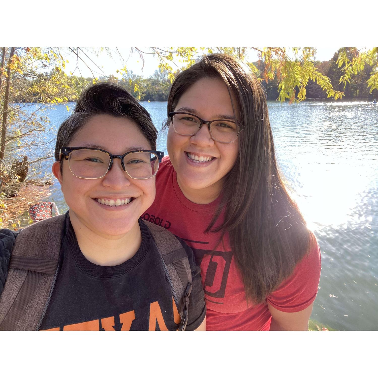 We love going on little hikes in Austin