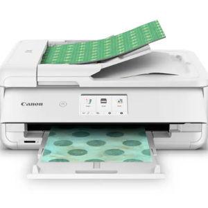 Canon - PIXMA TS9521Ca Wireless All-In-One Inkjet Printer - White
