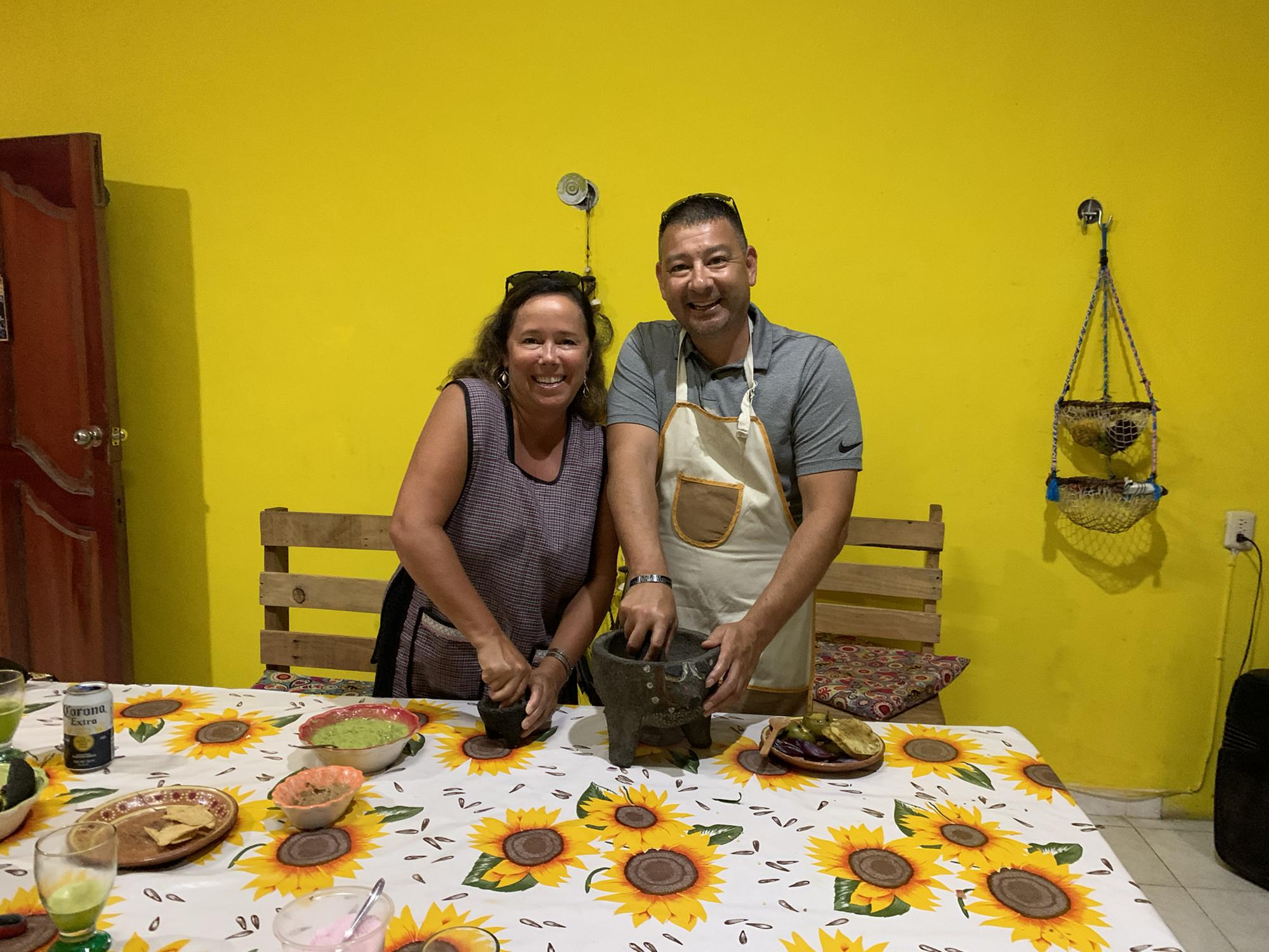 Cooking class in Tulum, Mexico.