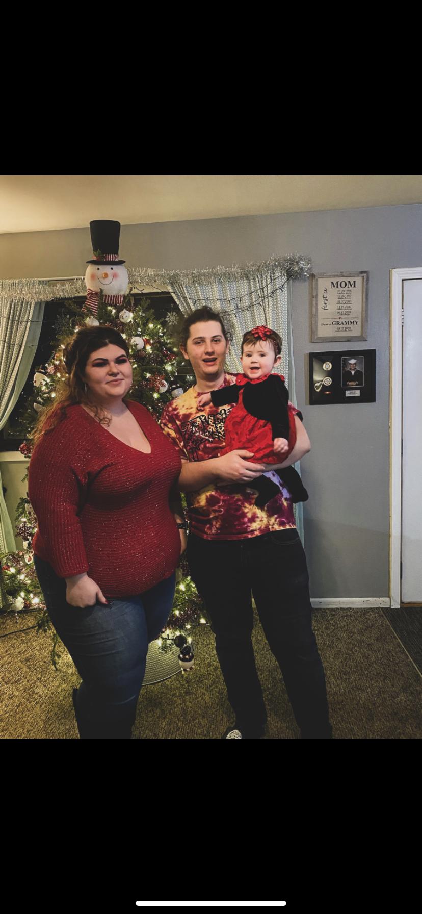 Our 3rd Christmas together. but first with our daughter.