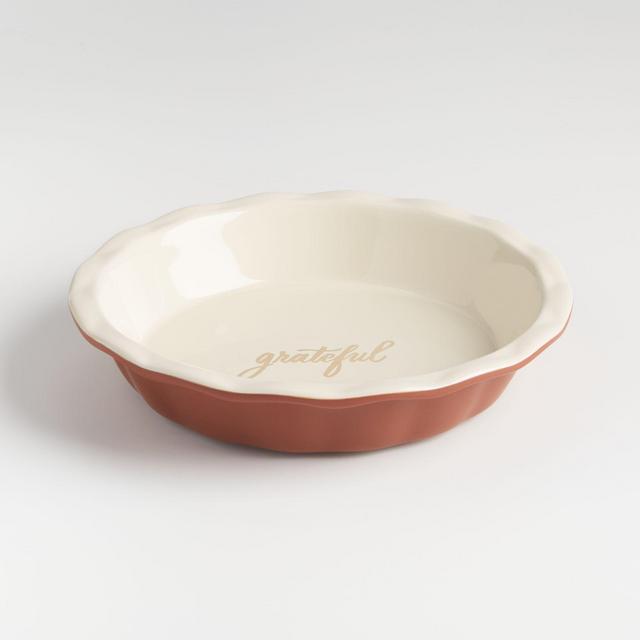Grateful Thanksgiving Pie Dish