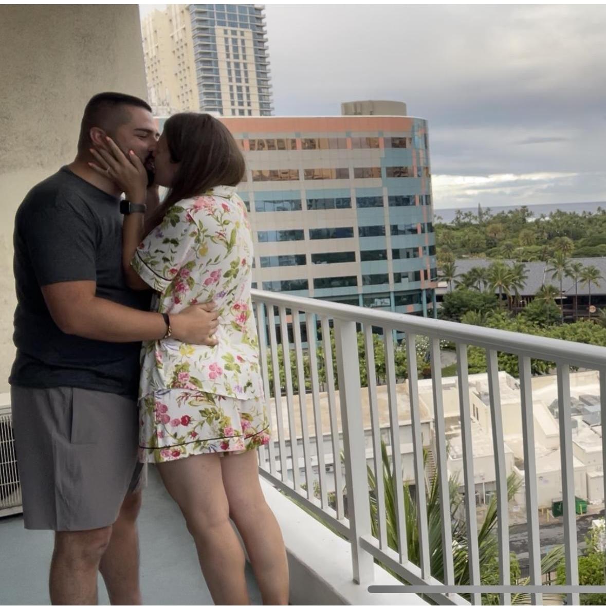 Just after proposal in Hawaii