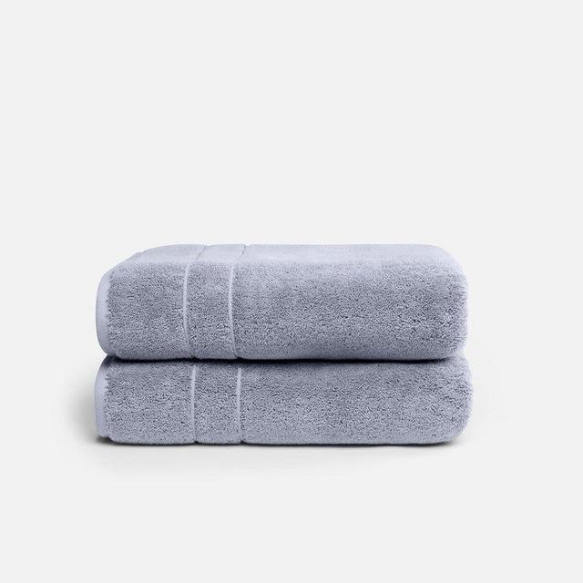 Smoke Super-Plush Bath Towels