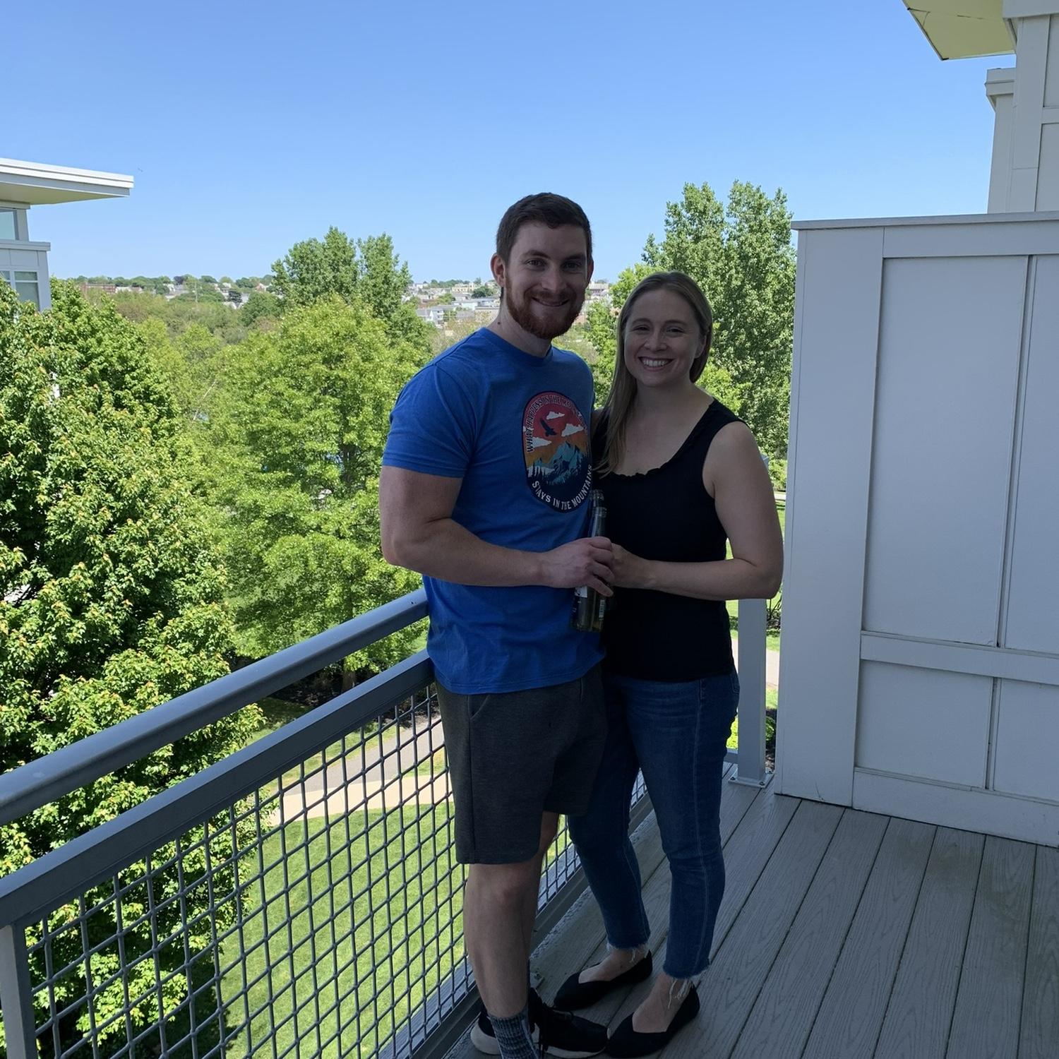 Our first picture in our apartment!