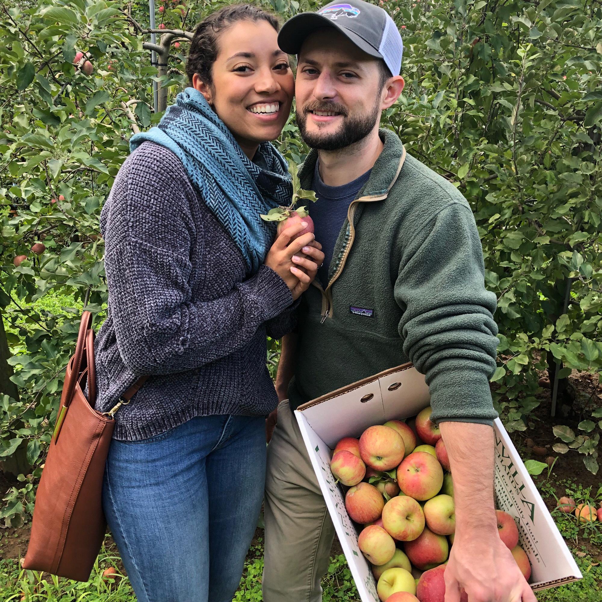Our first year of apple picking