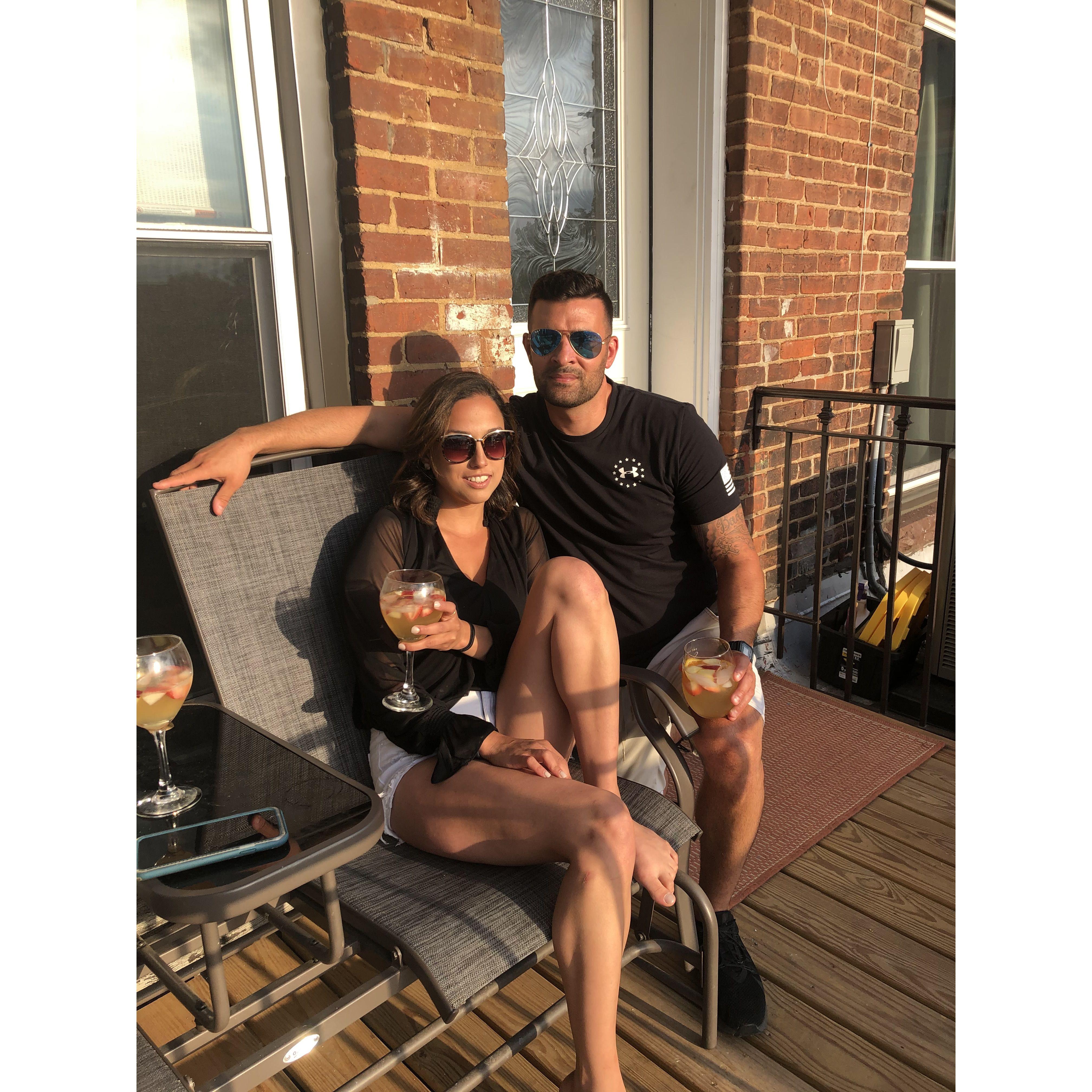 Our first date.