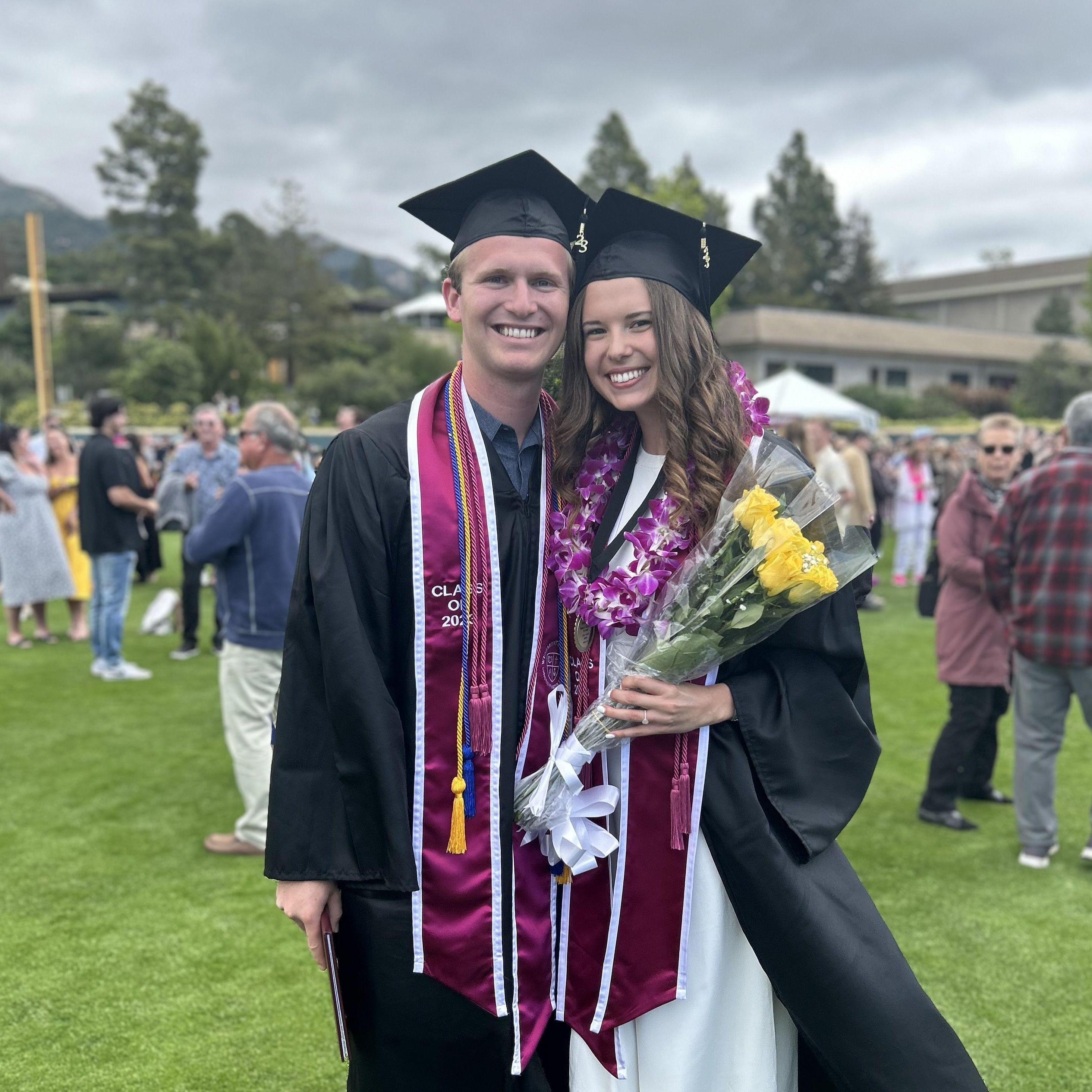 Graduating from Westmont College together
