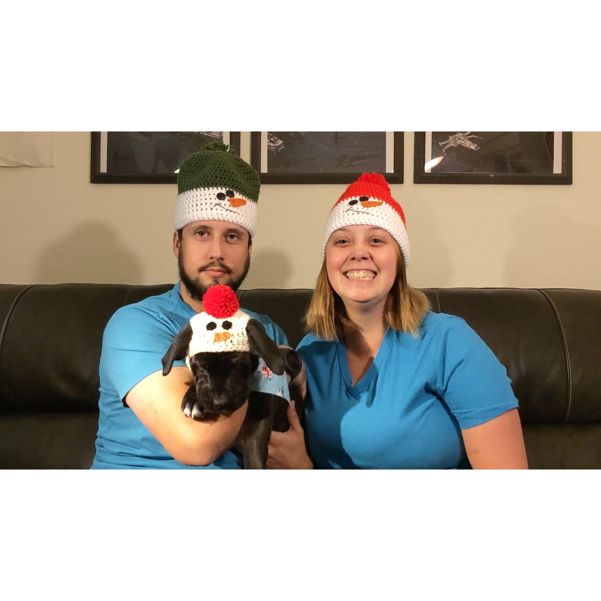 Our First christmas with Roxie