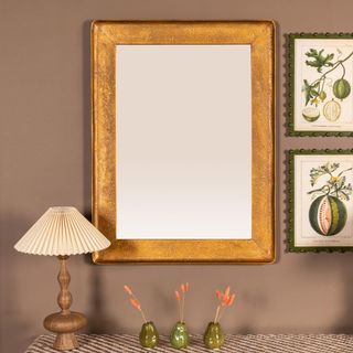 Elias Raised Edge Metal Wall Mirror